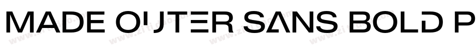 MADE Outer Sans Bold PERSONAL USE字体转换